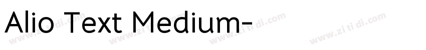 Alio Text Medium字体转换